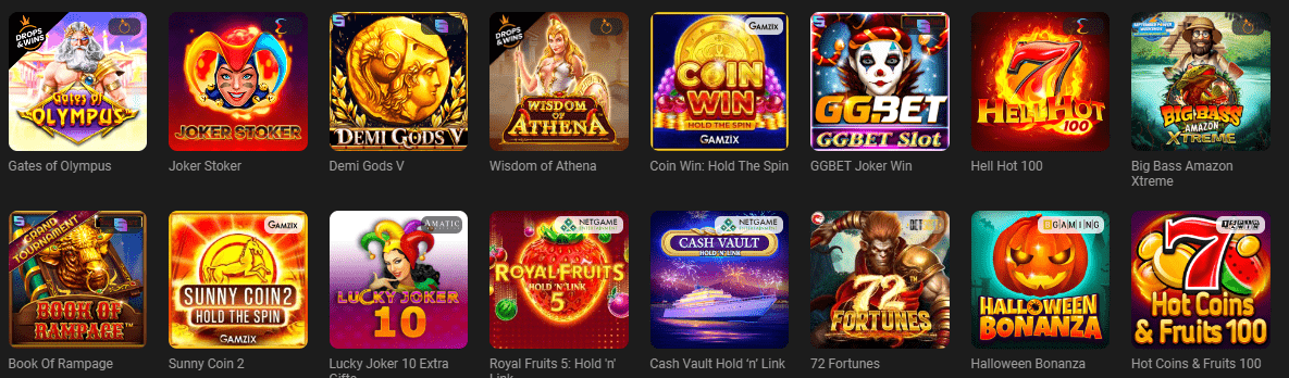 GGBet slots