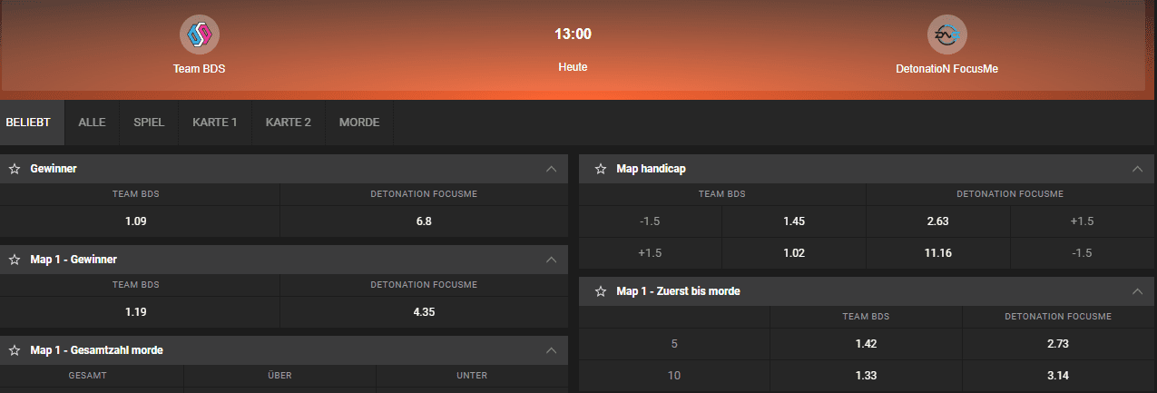 GGBet eSport Wetten