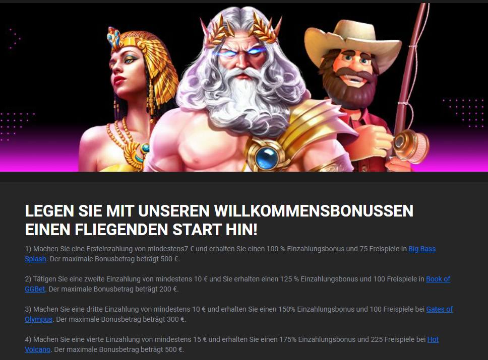 GGBet Willkommensbonus