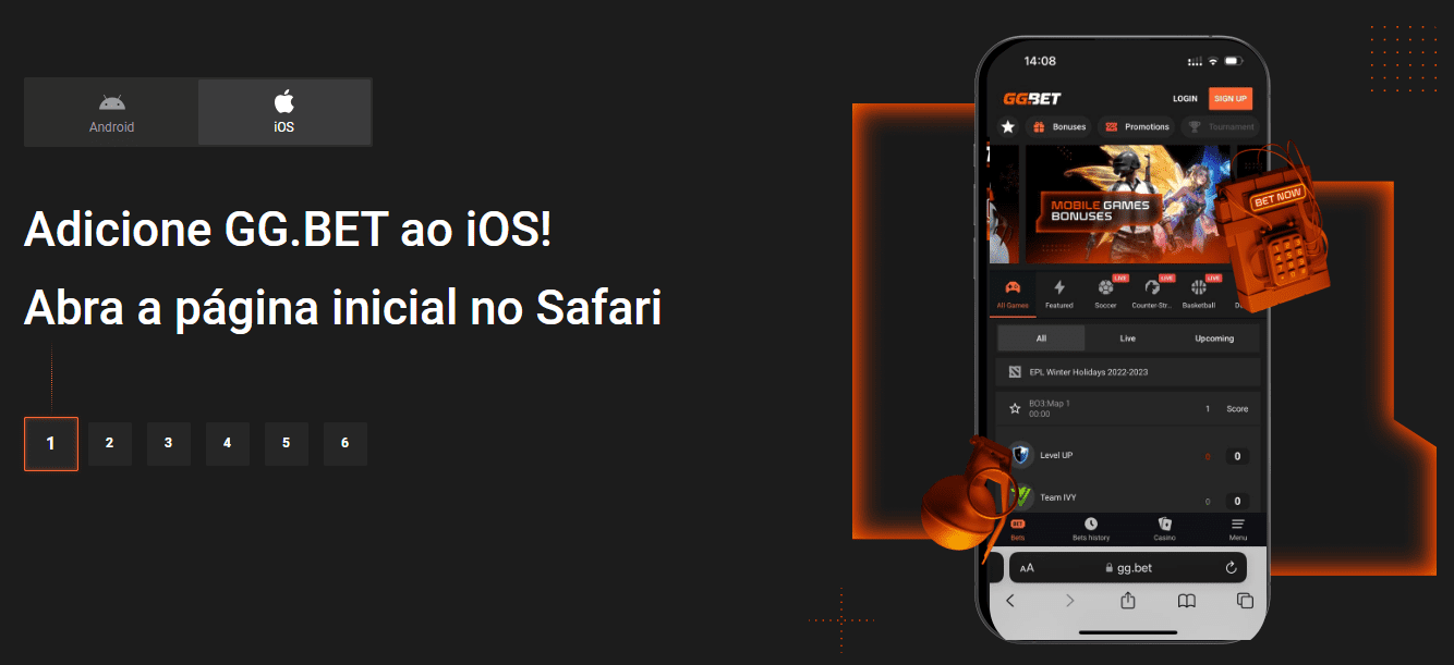 GGBet aplicativo para iOS