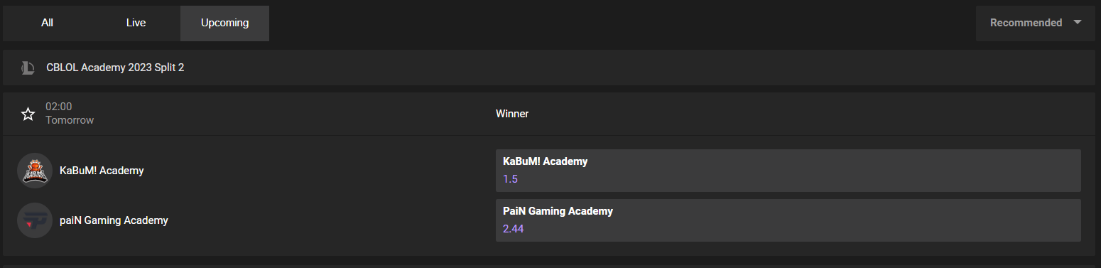 ggbet league of legends betting