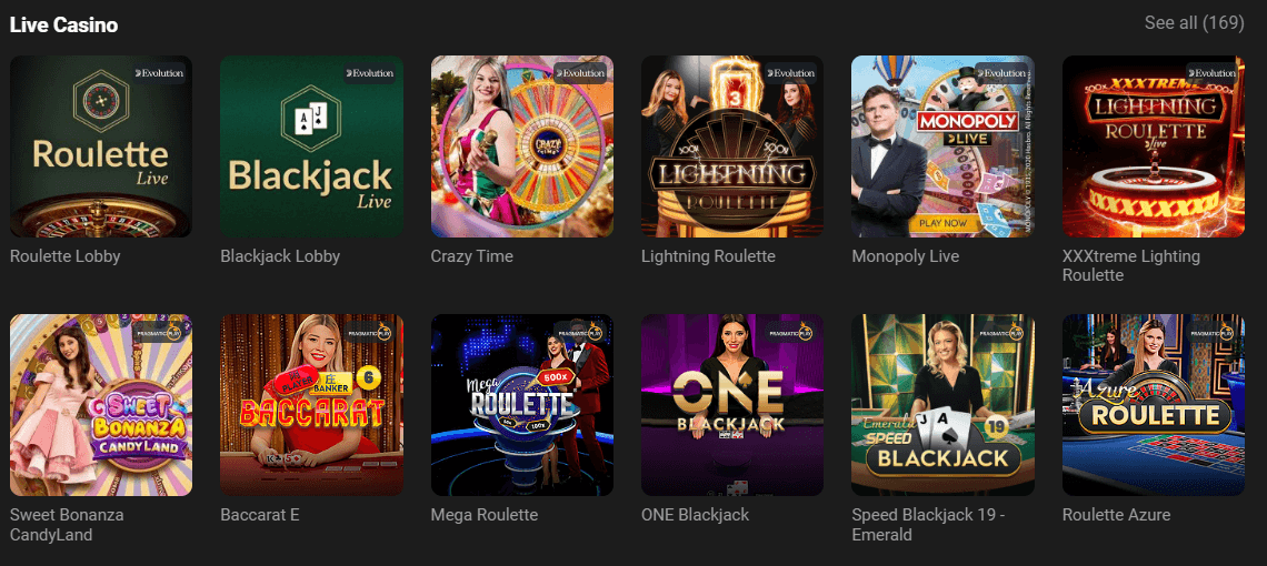 GGBet casino games