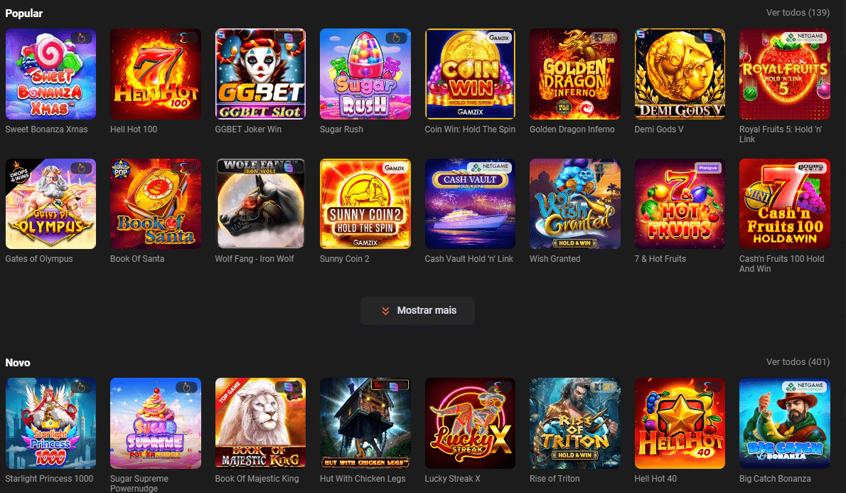 GGBet cassino jogo
