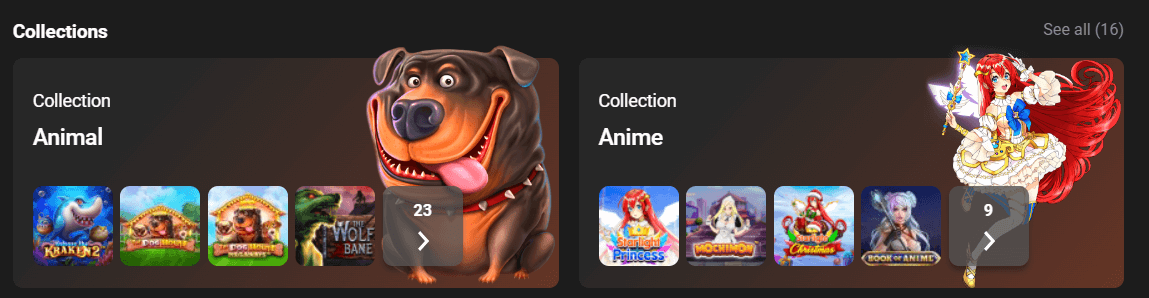 GGBet slots collections